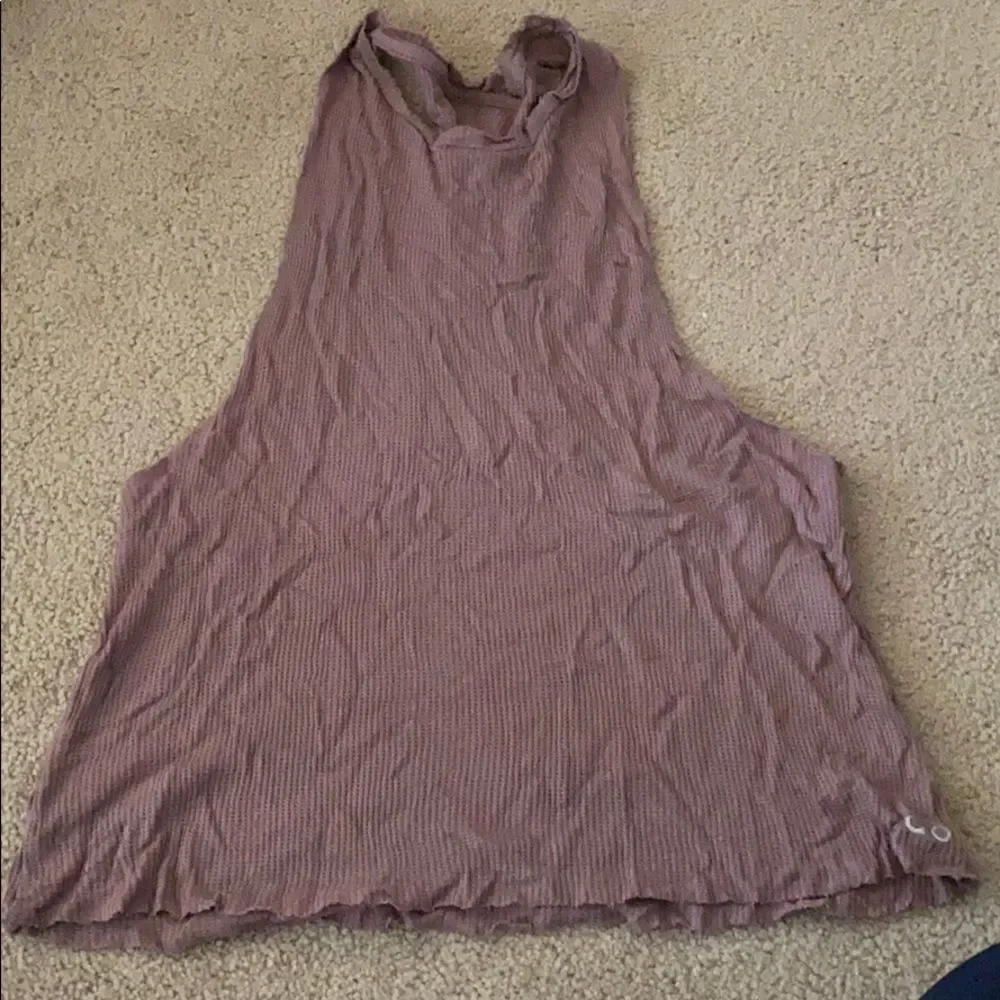 Alo yoga thermal racer back cropped tank small